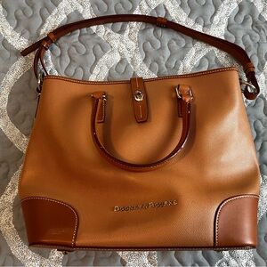 Dooney & Bourke Brown & Tan Leather Tote